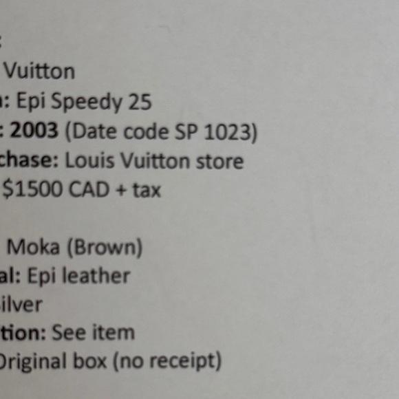 Louis Vuitton Speedy 25 Moka Brown Leather (Authentic) - Picture 16 of 16